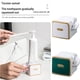 thumbnail image 4 of Inteprter Exprimidor de de Multiusos Dispensador de de a prueba de polvo Cosméticos Soporte rodante Baño Aseo Juegos de accesorios de baño Blanco, 4 of 6