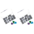 thumbnail image 1 of 2 Set Electric Guitar Screw Kit Sorting Box for Electric Guitar Bridges Pickups 6 Pieces of Random Color Guitar Picks, 1 of 3