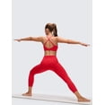 thumbnail image 4 of CRZ YOGA Butterluxe V Neck Twist Back Sports Bra For Women, 4 of 6