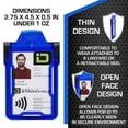 Identity Stronghold - Secure RFID Badge Holder for 1 Card - Heavy Duty ...