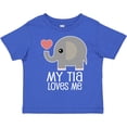 thumbnail image 3 of Inktastic My Tia Loves Me Grandchild Boys or Girls Toddler T-Shirt, 3 of 5