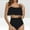 A_ Black, variant on UTSJKR Women Two Piece Swimsuits High Waisted Bikini Teen Ruffle Tummy Control High Waist Bottoms Bathing Suits Swimwear Black M