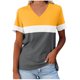 thumbnail image 1 of Camisetas con Cuello en V Mujeres Galaxy Print astral Manga Corta Top, Ligero Y Cómodo de Mujer Camisetas Casuales, 1 of 4