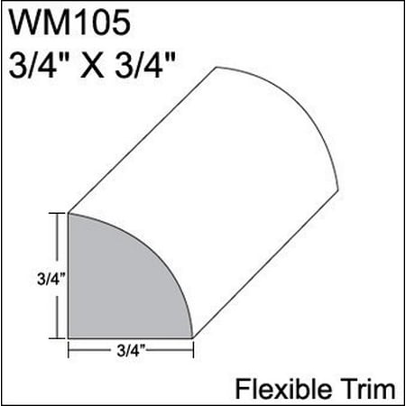 Flexible Moulding Flexible Quarter Round Moulding Wm105 3 4