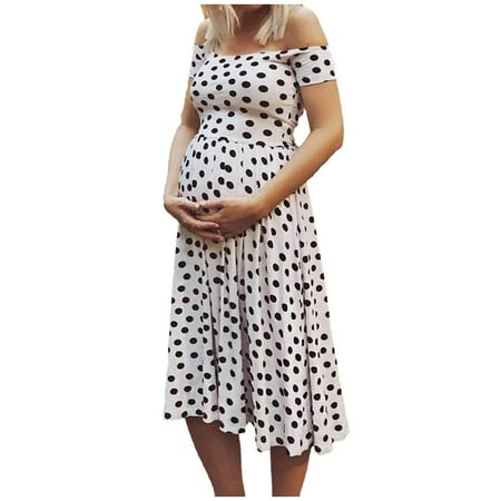 

Womens Casual Pregnants Tube Top Short Sleeve Nursing Maternity Dress Summer Sexy Boho Floral Sundresses Wedding Guest Graduation Prom Formal Cocktail Dresses that Hide Belly Fat A520-10226