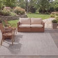 thumbnail image 5 of Safavieh Courtyard Finnian Solid Indoor/Outdoor Area Rug, Beige/Brown, 4' x 4' Square, 5 of 17