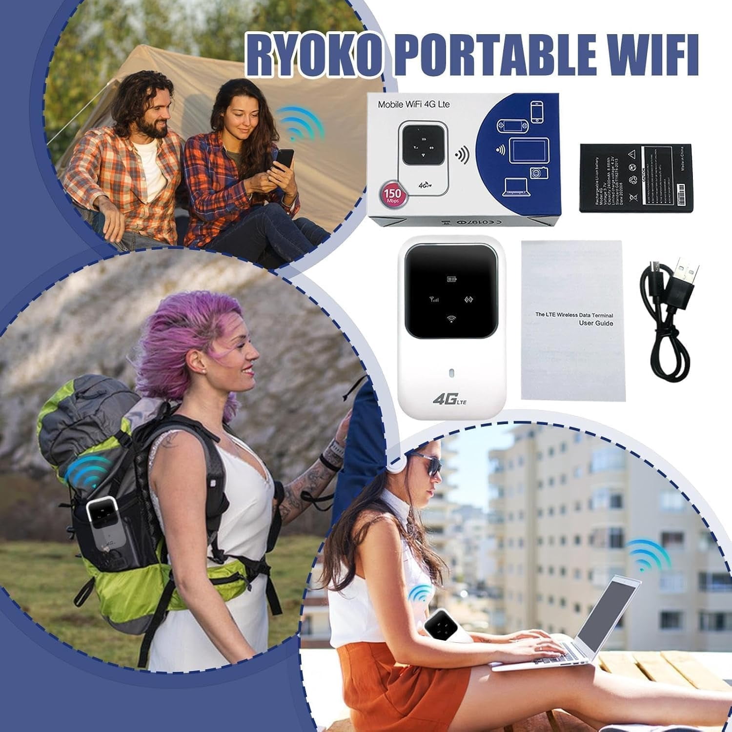 Portable WiFi Hotspot Pro, 2025 Best Pro Portable WiFi Internet, Portable Router (1 Pcs)