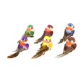thumbnail image 4 of GROWTH TANK 6pcs Artificial Feather Bird Statue Simulation Garden Figurine Lifelike Ornament, 4 of 9