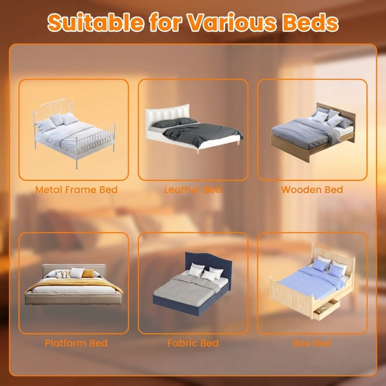 SUGIFT 60 Inch Foldable Swing Down Bed Side Rails Guard with Waterproof Oxford Cloth Soft PP Cotton Padding See Through Mesh and Adjustable Buckle Safety Strap, White