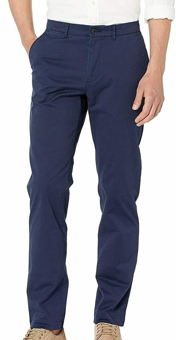 Lacoste Mens Chino Pants Navy Blue 