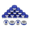 thumbnail image 1 of Tapas Abatibles, 200 Piezas, Tapas Abatibles Sin Rebabas, Sellos, Tapas Abatibles, Tapas con Sellos, Cubierta Azul, 20 mm, 1 of 5