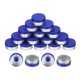 thumbnail image 1 of Tapas Abatibles, 200 Piezas, Tapas Abatibles Sin Rebabas, Sellos, Tapas Abatibles, Tapas con Sellos, Cubierta Azul, 20 mm, 1 of 5