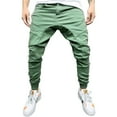 thumbnail image 2 of Viikei Mens Pants Clearance Plus Size Pants Men Trousers for Men New Pure Colored Loose Multi-pocket Workwear Pants Tether Trousers, 2 of 5