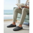thumbnail image 3 of HomeTop Men's Two-Tone Memory Foam House Slippers, 3 of 9