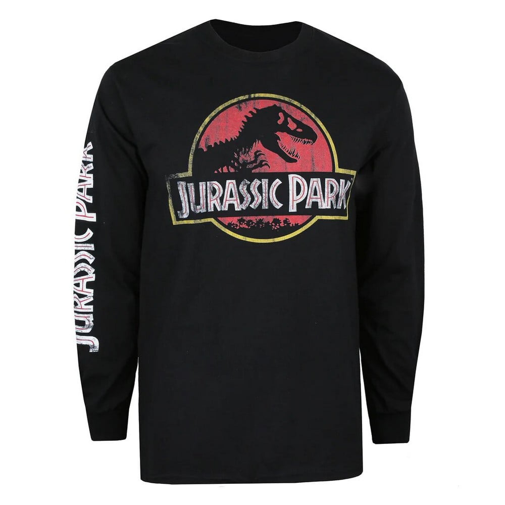 Jurassic Park Camiseta Clásica Con Logotipo Para Hombre