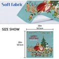 thumbnail image 7 of GZHJMY Christmas Santa Claus Cloth Napkins Washable Reusable Polyester Dinner Napkins 20 x 20 Inch for Home Weddings Parties Holiday Table Napkins Set of 4, 7 of 7