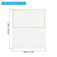 thumbnail image 2 of Tarjetas de saludo en blanco Uxcell, paquete de 50, tarjeta en blanco decorativa plegable, tono plateado blanco, 2 of 5