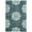 Blue, variant on SAFAVIEH Soho Geoff Geometric Wool Area Rug, Turquoise, 2' x 3'