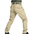 thumbnail image 6 of Dagegui Men's Cargo Pants Fashion Multi Pockets Zip Off Tactical Pants Solid Color Water Resistant Hiking Pants Lightweight Outdoor Work Pants, 6 of 9