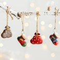 thumbnail image 3 of Christmas Gloves Socks Snowman Scarf Hanging Pendant Xmas Tree Hanging Ornaments For Home 2024 New Year Holiday Party Decoration, 3 of 4