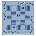 thumbnail image 2 of Stylish Camping Reversible Dog Paw/Bone Patio Mat, Blue, 2 of 2
