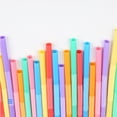 thumbnail image 3 of Dining Accessories 100PCS Disposable Straws Flexible Bendable Plastic Drinking Straws Colorful Bendy Straws for Women Men Adults Kids for Juice Drinks, 3 of 9