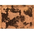 thumbnail image 1 of Ahgly Company Indoor Rectangle Abstract Orange Modern Area Rugs, 8' x 10', 1 of 4