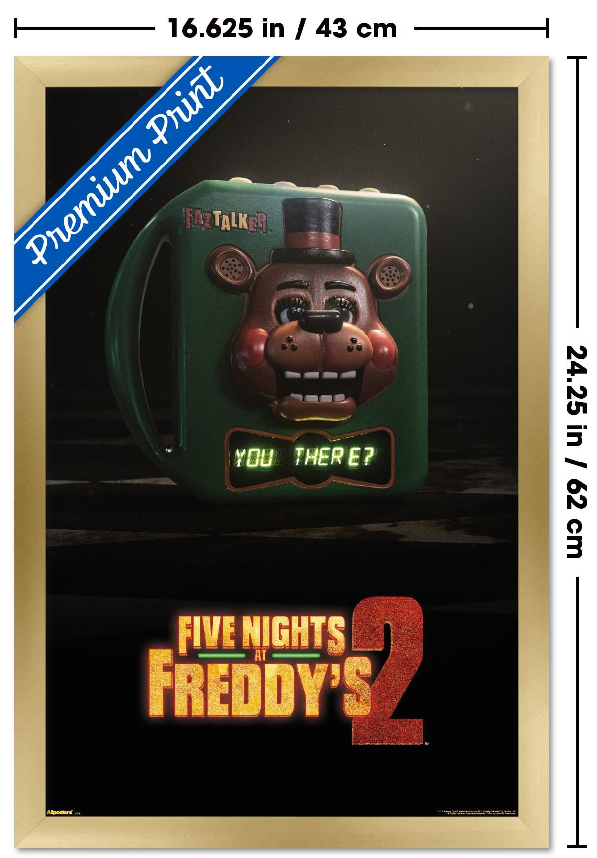 Five Nights at Freddy's Movie 2 (2025) - Teaser One Sheet Wall Poster, 14.725" x 22.375" Framed