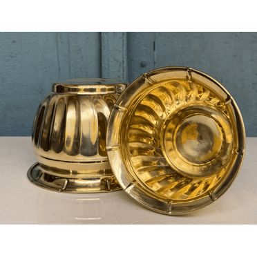NamasteHimalayas Set of 2 Brass Vases – Vintage Planters for Indoor & Outdoor
