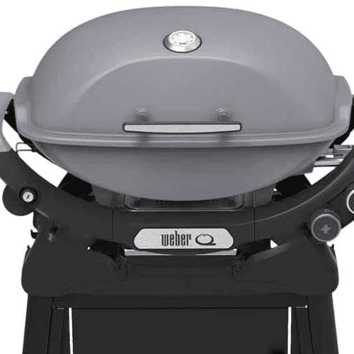 Weber Q2800N+ Gas Grill (Liquid Propane) With Stand Bundle, Smoke