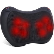 BN-LINK Back and Neck Massager with Heat, Electric 3D Deep Kneading Tissue Massage Pillow for Chair & Car, Muscle Pain Relief on Shoulders, Legs, Foot, office and Home Use