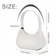 thumbnail image 2 of Bolso de hombro con cierre de cremallera Bolso Hobo de moda Bolso de mano de cuero de PU Bolso de mano de moda Bolso de axila para mujeres y niñas, 2 of 9