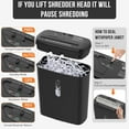 thumbnail image 2 of Woolsche Home Office Paper Shredder-10-Sheet Strip Cut with 3.17-Gallon Basket - P-2 Security Level - CD & Credit Card Shredder - Durable & Fast - Jam Proof System - ETL Certified, 2 of 8