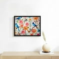 thumbnail image 3 of COMIO Canvas Prints Wall Art with Black Frame 16x12in / 20x16in Romantic Fancy Floral Birds Butterfly 16x12in, 3 of 4