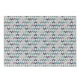 thumbnail image 1 of Geometric Cutting Board, Chevron Ikat in Pastel Soft Toned Zigzags Crossed Triangles Design, Decorative Tempered Glass Cutting and Serving Board, Small Size, Multicolor, by Ambesonne, 1 of 1