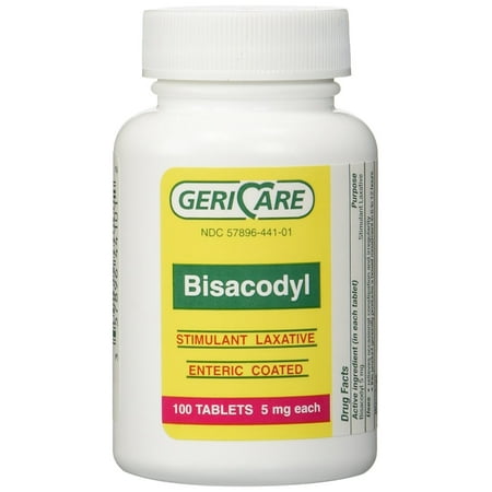 Bisacodyl stimulant-type laxative 100 Tablets, 5 Mg
