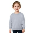 thumbnail image 3 of Toddler Sweatshirt Girls Long Sleeve Girls Grey Sweatshirt Oversized Crewneck Sweatshirts Warm Fall Winter Clothes Little Boy Clothes 2-3 years, 3 of 7