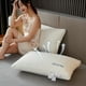 thumbnail image 1 of Almohada grande para dormir de lado y boca arriba | Almohada suave rellena de fibra alternativa de plumón | 50 x 76 cm | Funda de algodón transpirable | Lavable a máquina, 1 of 9