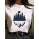 thumbnail image 1 of Maycaur, nueva y divertida camiseta con estampado de luna, camisas blancas y negras para mujer, camiseta de manga corta con cuello redondo a la moda, camisetas de verano, camiseta informal Tan Jianjun unisex, 1 of 2