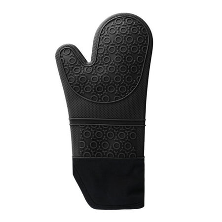 

WOLIAUO Kitchen Oven Mitts Anti-Slip Oven Gloves Silicone Heat Resistant Barbecue Glove