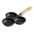 thumbnail image 2 of Omelette Pan, Iron Skillet, Non-stick Frying Pan, Cast Iron, Small 8-inch Skillet, for Breakfast Cooking, Egg Frying, Single Serving, Black, by FAJHHA, 2 of 8
