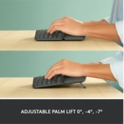 Logitech ERGO Series K860 Wireless Ergonomic Keyboard - Split Keyboard, Wrist Rest - Graphite