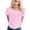 Pink, variant on Active Tops Women Lightweight T Shirt With German Print for Everyday Wear Women's Casual Top Ideal for Daily or Use Pink S