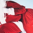 thumbnail image 4 of Violet Linen Seasonal Christmas Santa Claus Actions Pattern, Polyester, Super soft feel faux suede fabric, digital print, Santa Clau Bicycle, 18 Inch by 18 Inch, Decorative Throw Pillow, 4 of 6
