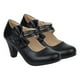thumbnail image 5 of EeaseMX par de zapatos de tacón alto con lazo para mujer, con punta ligera y tacón grueso., 5 of 8