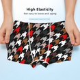 thumbnail image 3 of Yiaed Houndstooth Green Red Print Boys' Boxer Briefs Cotton Casual Stretch Comfort Boys Boxers - Kids Boxer Briefs Underwear for Boys (6-18)-XX-Small, 3 of 5