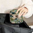 thumbnail image 6 of Sanitary Napkin Storage Bag for Girls Women, Portable First Period Pads Bag Tampons Holder Girls Travel Makeup Bag, Large Capacity French Bulldog Puppy Pattern, 6 of 6