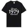 thumbnail image 5 of Camiseta de edición limitada vintage de 1979, regalo, camiseta de algodón de verano, camiseta gráfica de manga corta para hombre, ropa de gran tamaño, 5 of 5