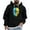 #280-Green, variant on Donemore Men Casual Fashion Printed Pullover Drawstring Long Sleeve Hooded Sweatshirts
