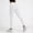 White, variant on Womens High Waisted Leggings Ribbed Butt Lifting Yoga Pants, Pink Tummy Control Full Length Opaque for Gym Casual Plus Size,Size XL